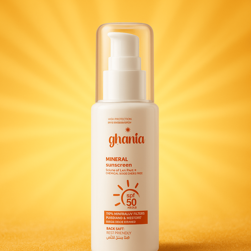 “أفضل واقي شمس طبيعي في اليمن – لماذا كريم غانية SPF50 هو الاختيار الأمثل؟”