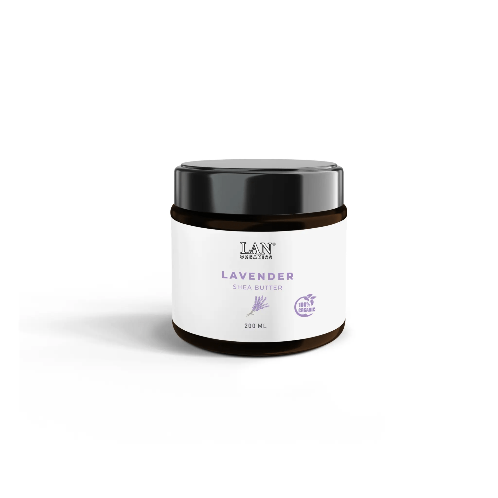 زبدة الشيا بخلاصة اللافندر لان اورجانيك 200 مل