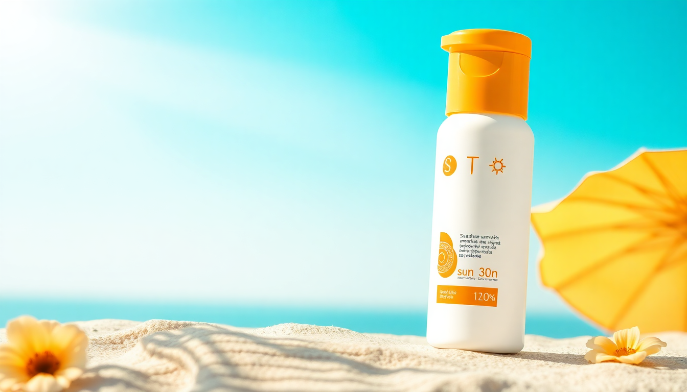 Sunscreen Image Design with Skin Protection from Sun Rays