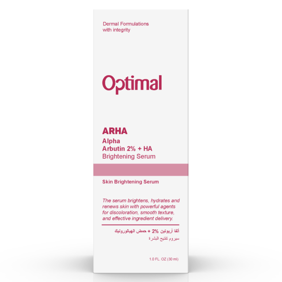 سيروم تفتيح البشرة Optimal ARHA مع 2% أربوتين وتركيبة ترطيب فعالة للبشرة